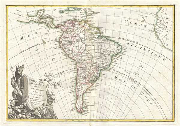 l'Amerique Meridionale divisee en ses principaux Etats. - Main View