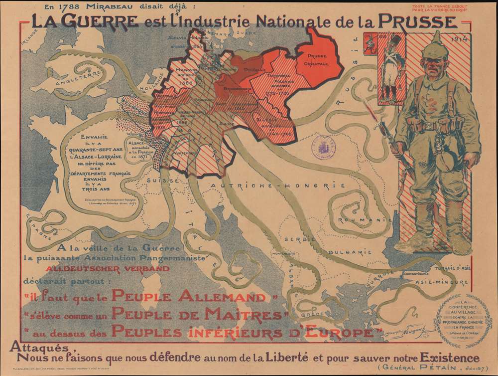 La Guerre est l'industrie Nationale de la Prusse. [War is the Prussian National Industry.] - Main View