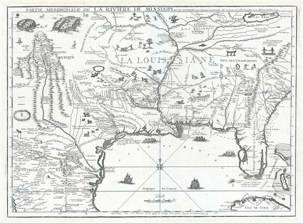 Partie Meridionale De La Riviere De Missisipi, et ses Environs dan L'Amerique Septentrionale. - Main View