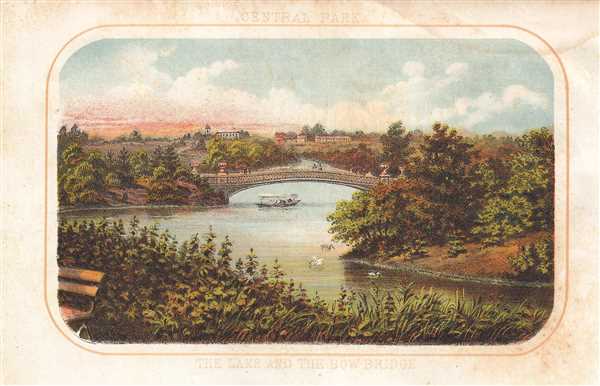 Central Park. The Lake and The Bow Bridge. - Main View