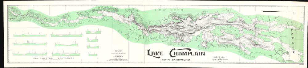 Lake Champlain Basin Bathymetry. - Main View