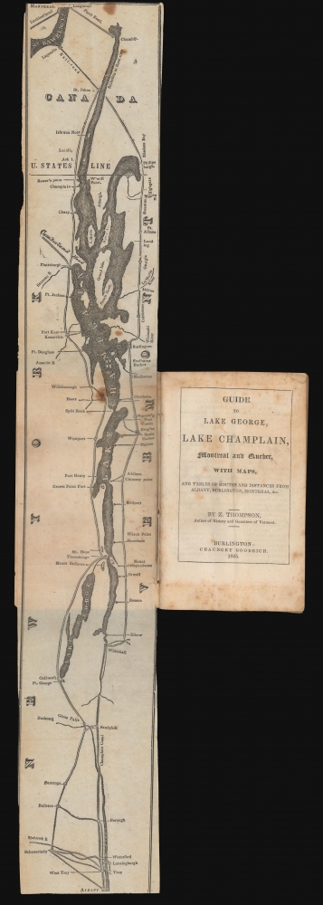 Guide to Lake George, Lake Champlain, Montreal and Quebec, with Maps, and tables of routes and distances from Albany, Burlington, Montreal, etc. - Main View