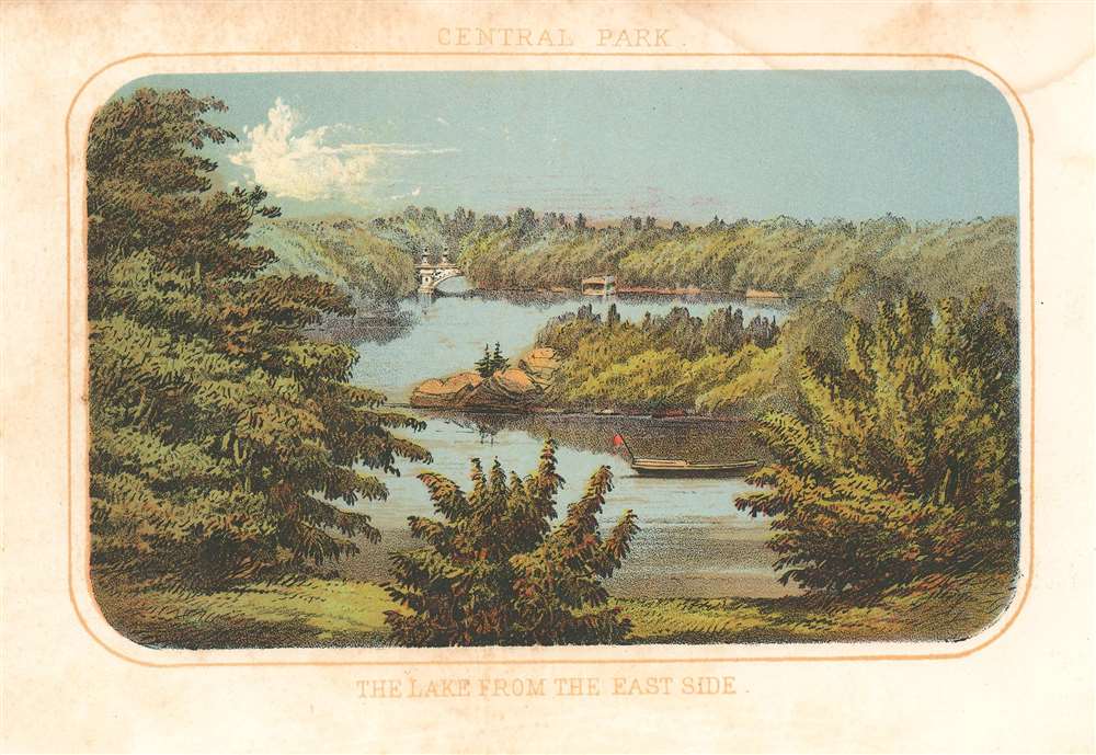 Central Park. The Lake from the East Side. - Main View