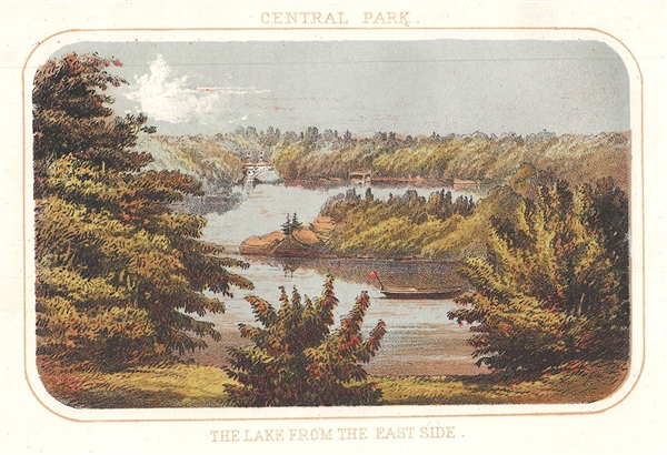 Central Park. The Lake from the East Side. - Main View