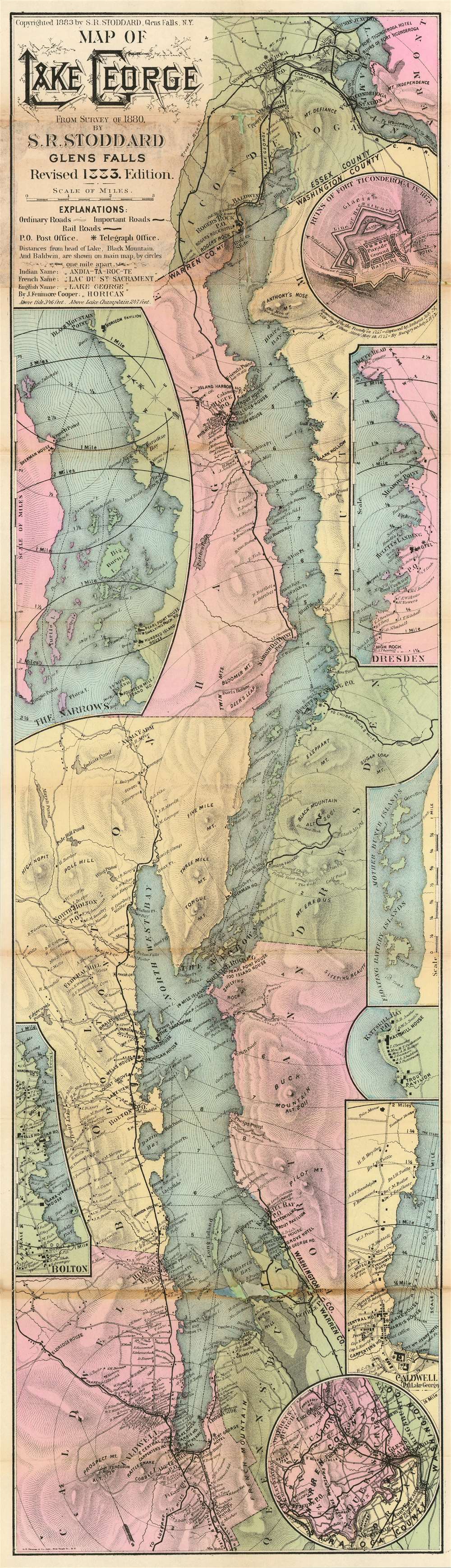 Map of Lake George. - Main View
