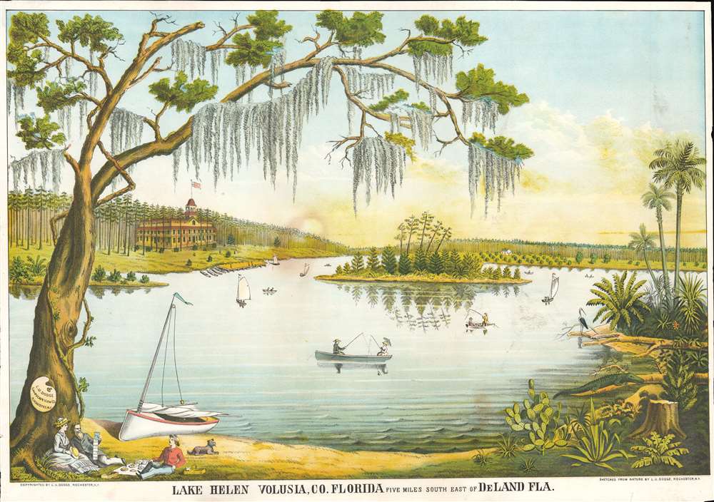 Lake Helen Volusia, Co. Florida Five Miles South East of DeLand Fla. - Main View