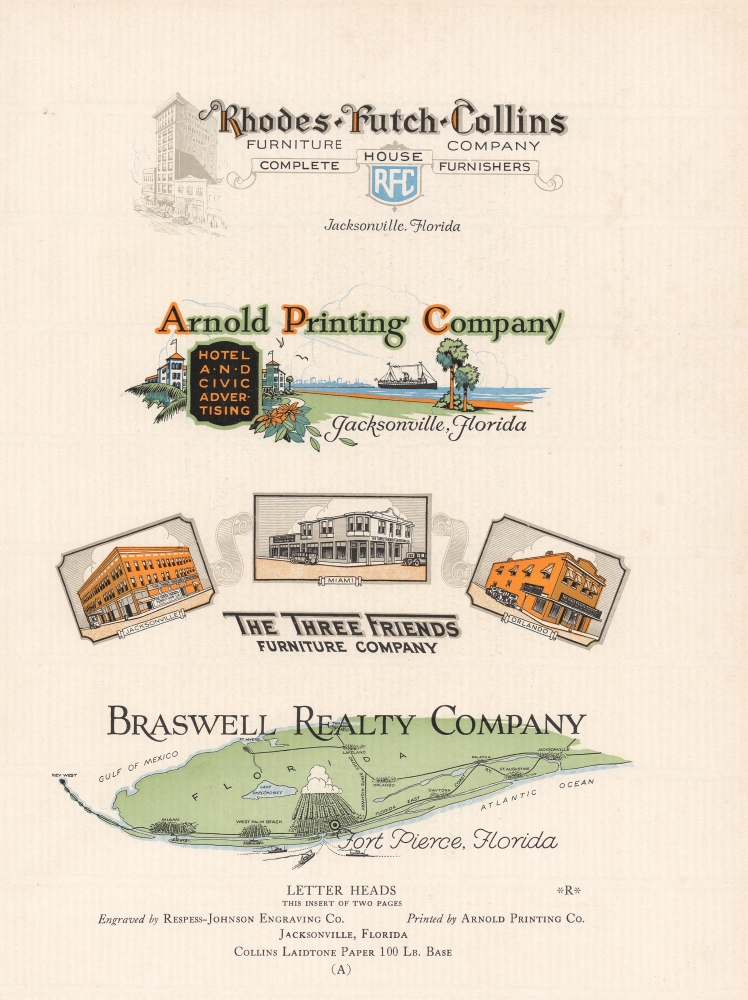 [Arnold Printing Co. Letterhead Sampler.] - Main View