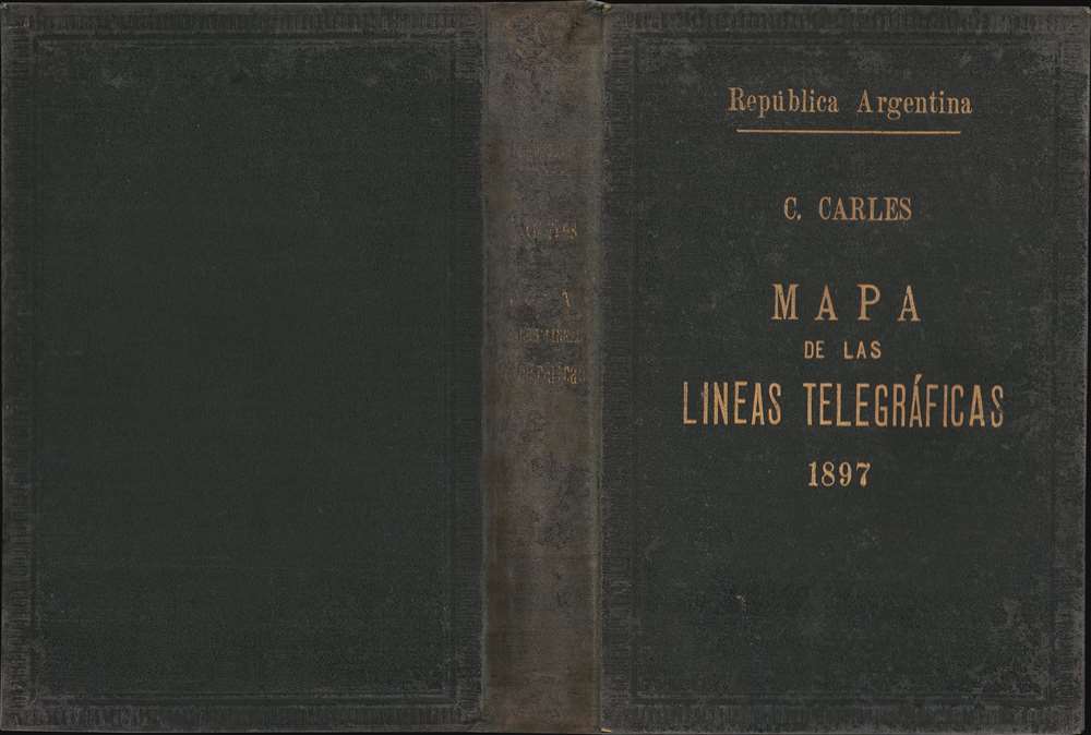 Mapa de las Lineas Telegráficas de la República Argentina. - Alternate View 2