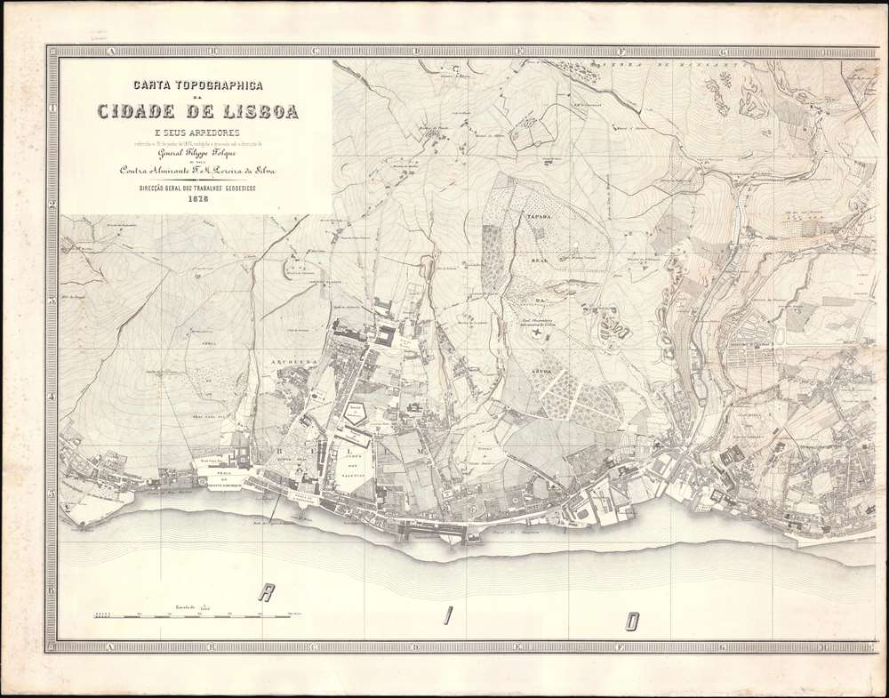 Carta Topographica da CIdade de Lisboa e sus Arredores referida a 30 de junho de 1876. - Alternate View 2