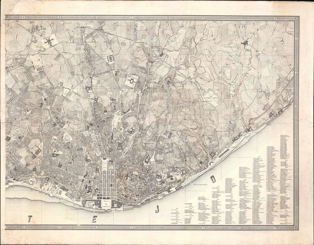Carta Topographica da CIdade de Lisboa e sus Arredores referida a 30 de junho de 1876. - Alternate View 3