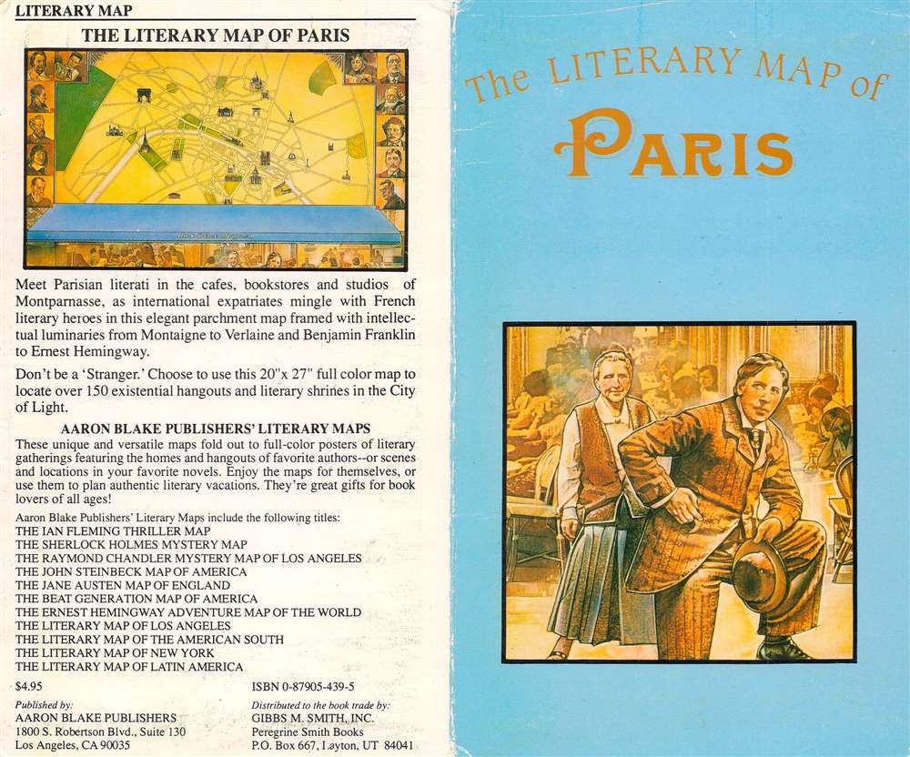 The Literary Map of Paris. - Alternate View 1