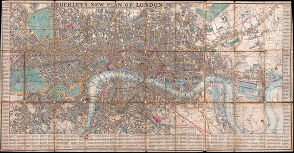 Cruchley's New Plan of London Shewing all the New and Intended Improvements to the Present Time. - Main View
