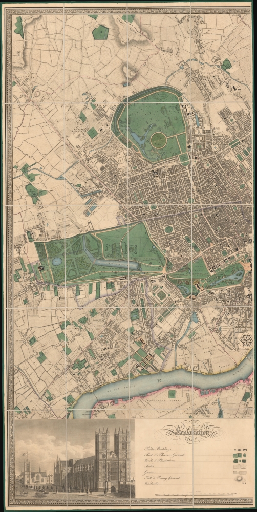 Map of London, from An Actual Survey made in the Years 1824, 1824 and 1826 by C. an J. Greenwood. - Alternate View 2