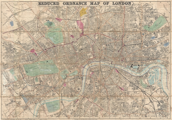 Whitbread's Reduced Ordnance Map of London. - Main View
