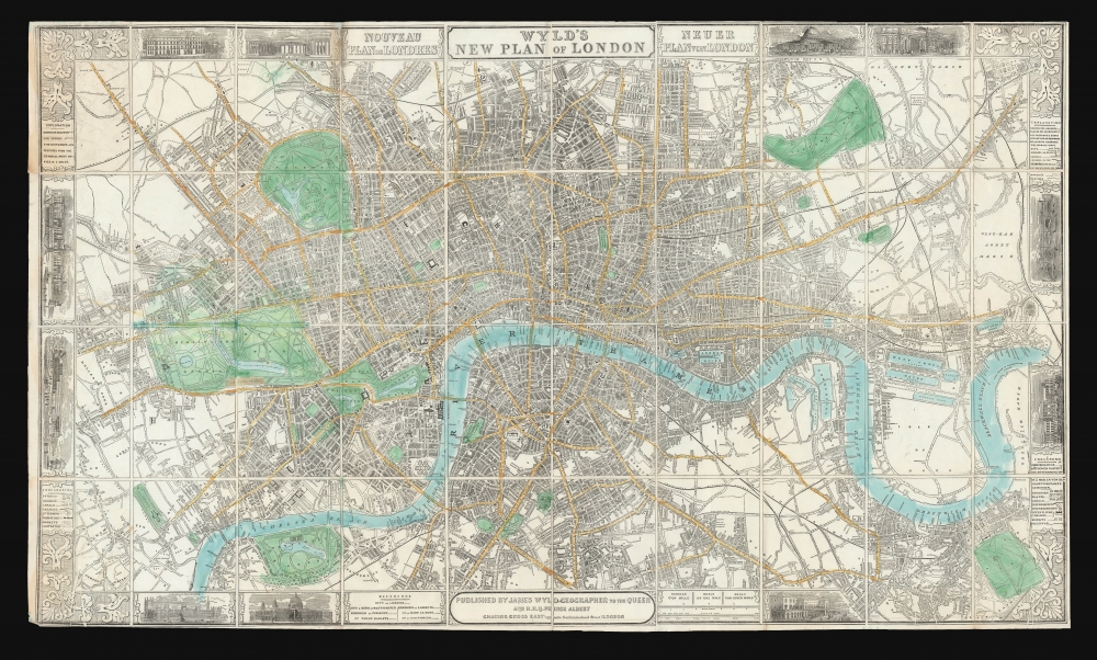 Wyld's New Plan of London. - Main View
