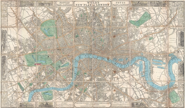 Wyld's New Plan of London. - Main View