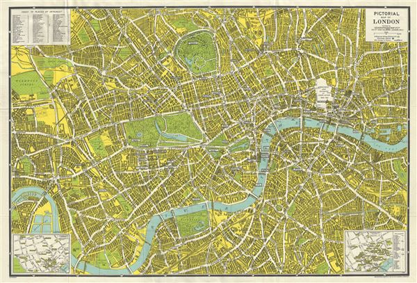 Pictorial Map of London. - Main View
