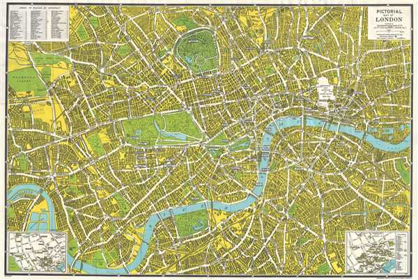 Pictorial Map of London. - Main View