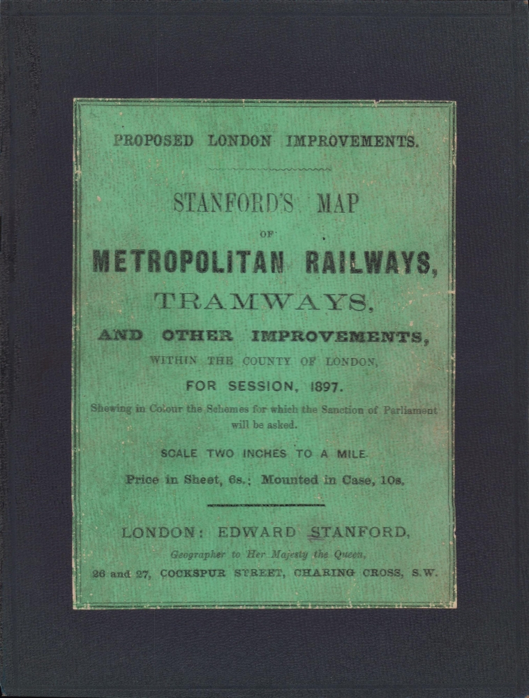 A new map of metropolitan railways, tramways and miscellaneous improvements. - Alternate View 2