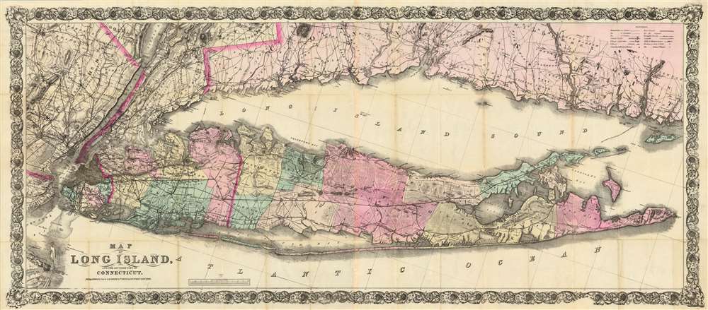 Map of Long Island, and the Southern Part of Connecticut. - Main View