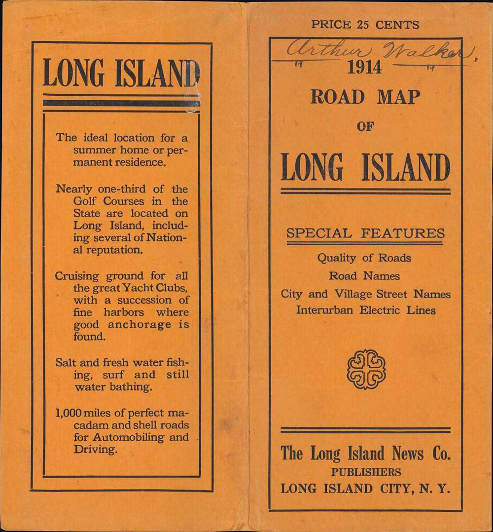 Hammond's New Road Map Long Island. - Alternate View 2