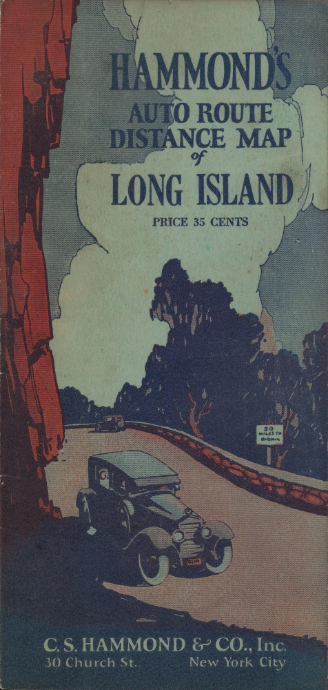 Hammond's New Road Map Long Island. - Alternate View 2