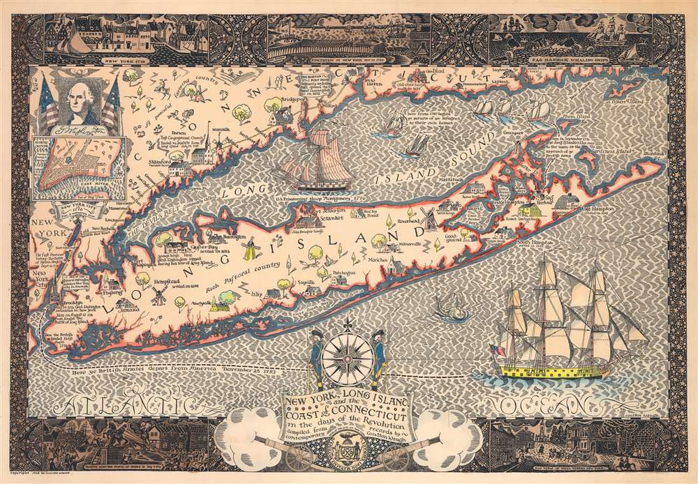 New York, Long Island, and the Coast of Connecticut in the days of the Revolution. Compiled from contemporary records by Coulton Waugh. - Main View