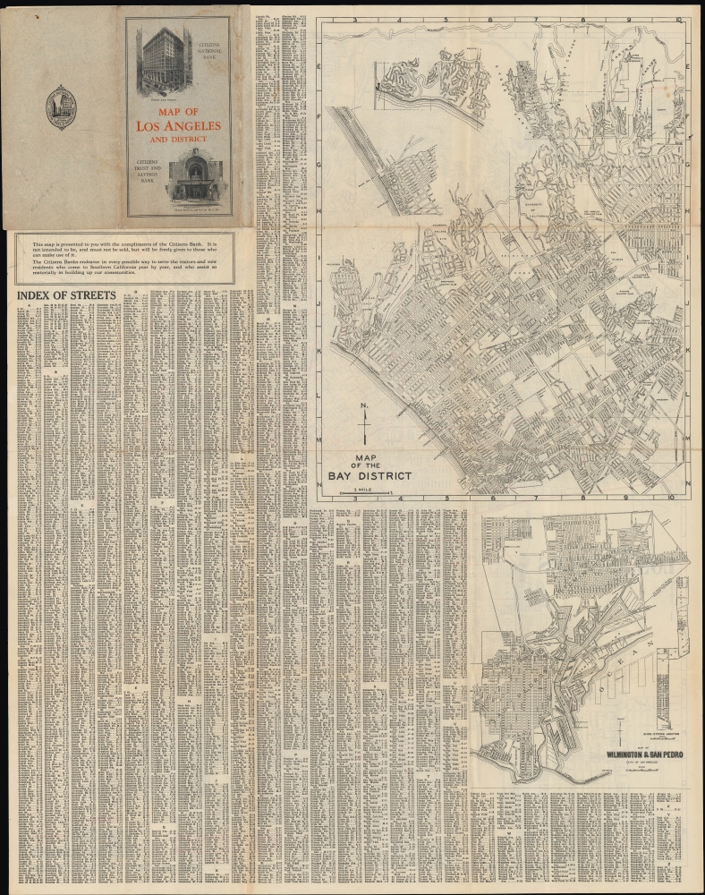 Map of Los Angeles. / Map of Los Angeles and District. - Alternate View 1