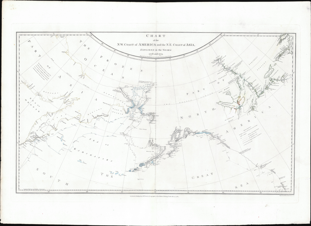 Chart of the N.W. Coast of America and the N.E. Coast of Asia, Explored in the Years 1778 and 1779. - Main View