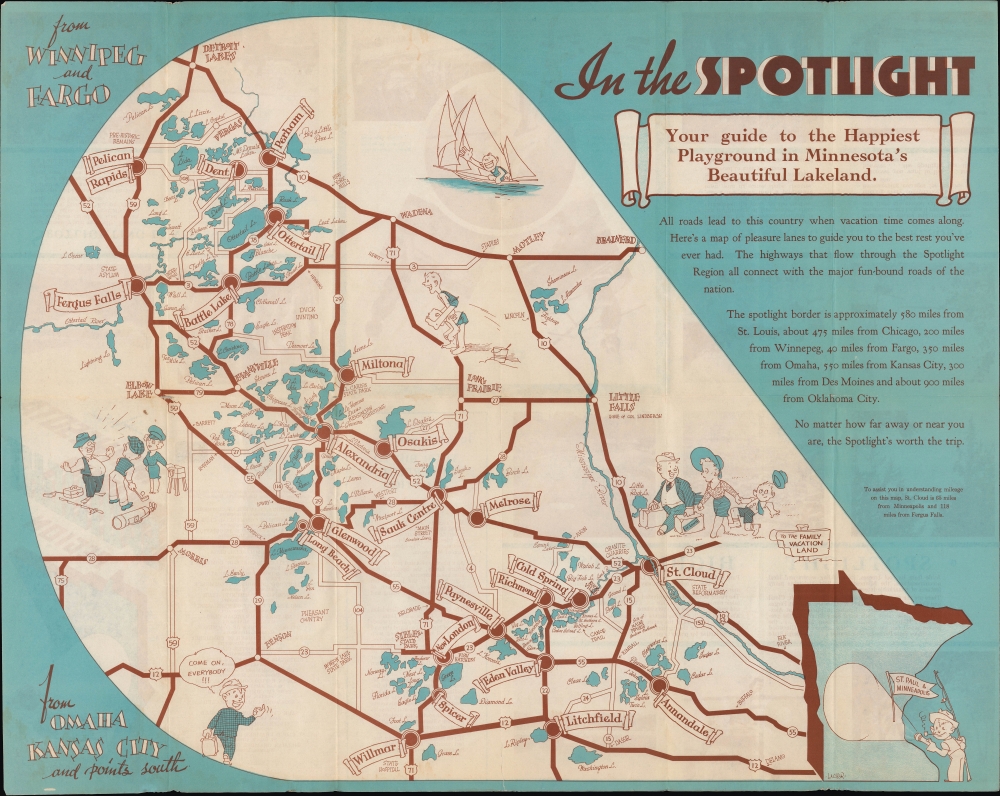 The Minnesota Spotlight Region In the Land of 10,000 Lakes. - Main View