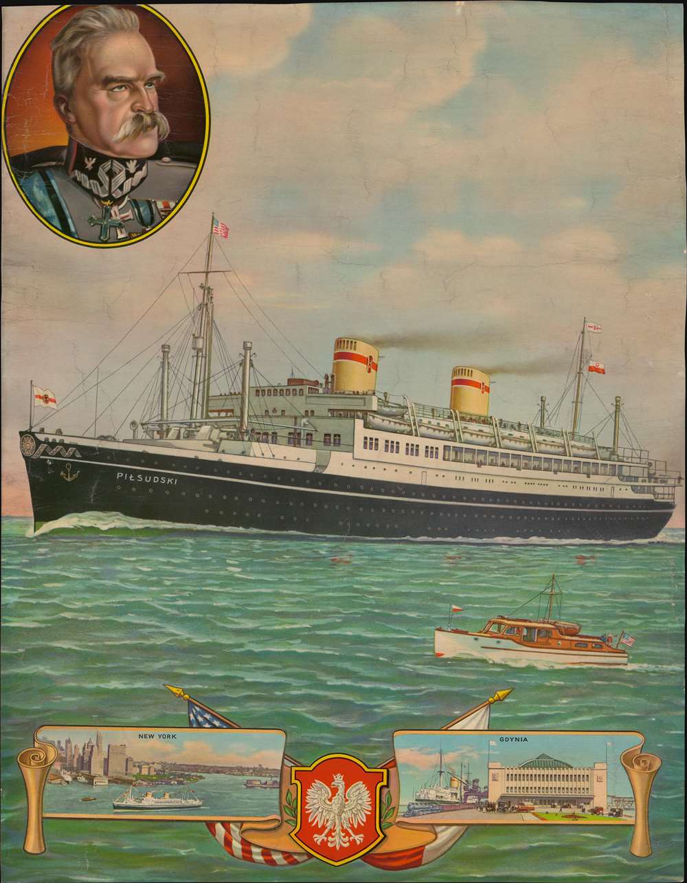 [MS Piłsudski. Gdynia-America Line.] - Main View