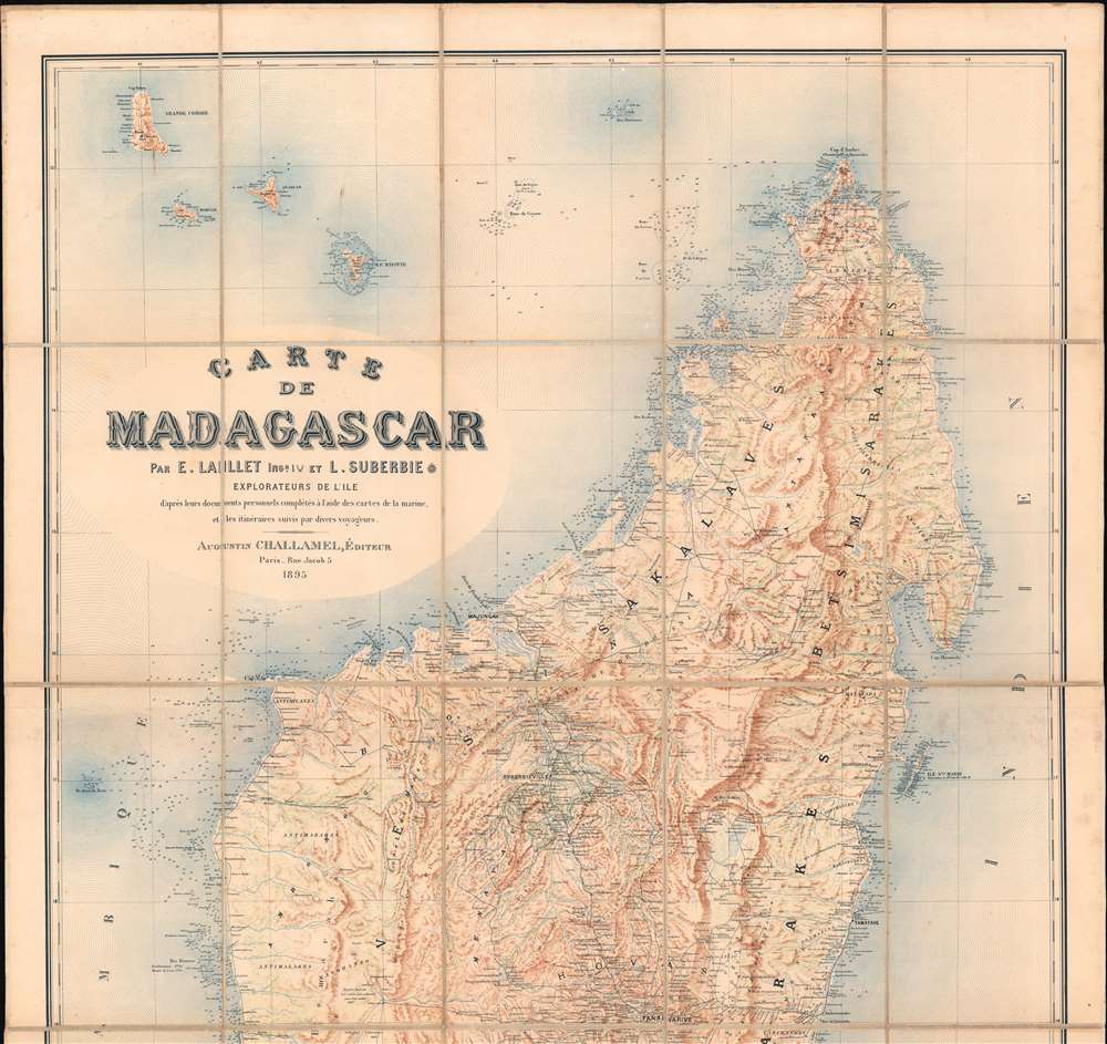 Carte de Madagascar. - Alternate View 2