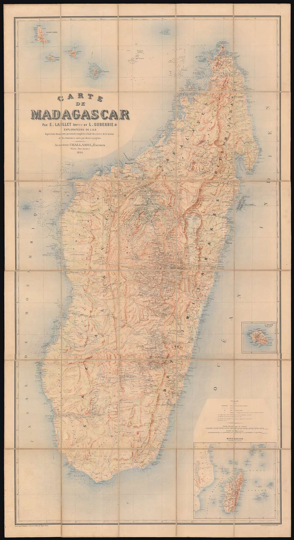 Carte de Madagascar. - Main View