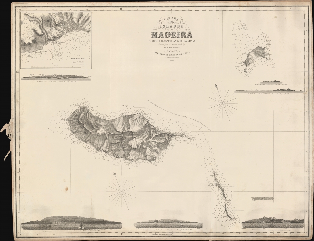 Chart of the Islands of Madeira Porto Santo and Dezerta. - Main View