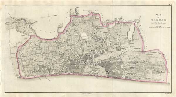 Plan of Madras and its Environs. - Main View
