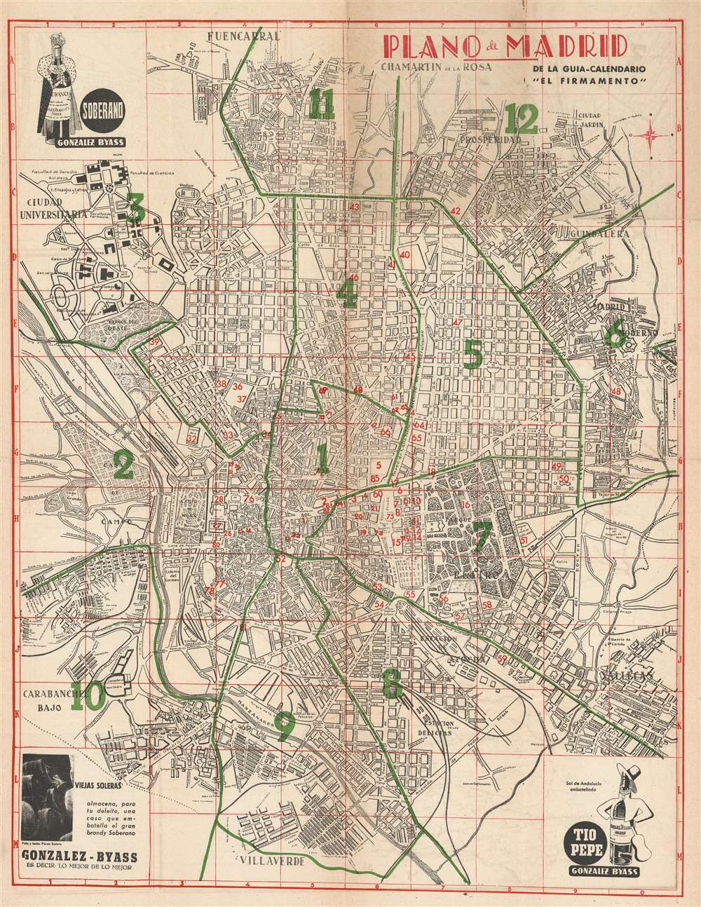 Plano de Madrid. - Main View