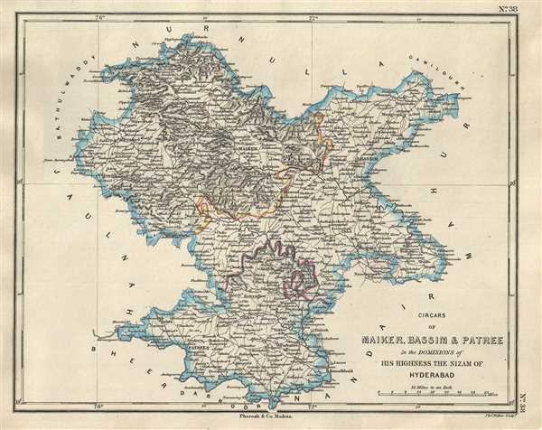 Circars of Maiker, Bassim & Patree in the Dominions of His Highness the Nizam of Hyderabad. - Main View