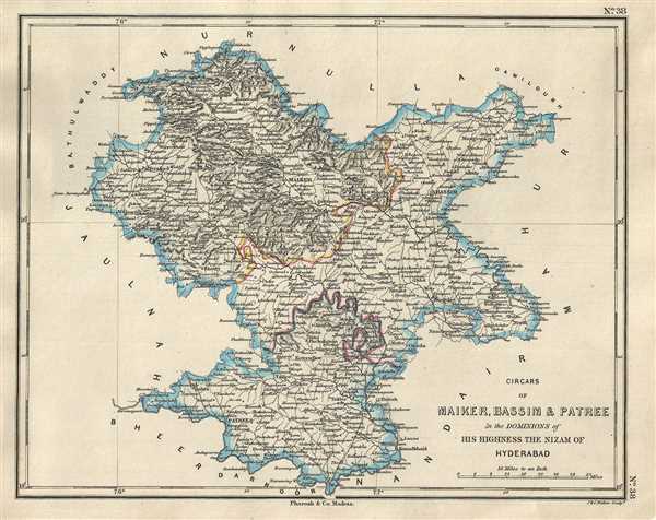 Circars of Maiker, Bassim & Patree in the Dominions of His Highness the Nizam of Hyderabad. - Main View