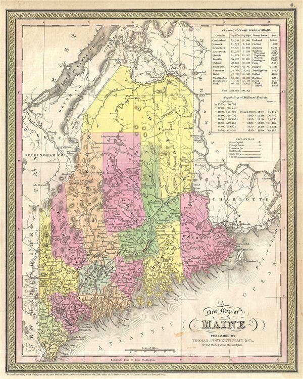 A New Map of Maine. - Main View