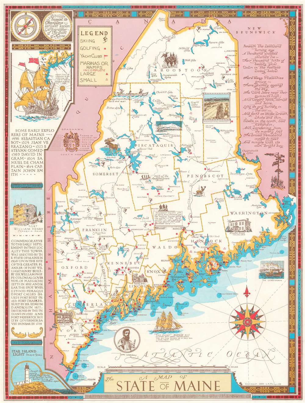 A Map of the State of Maine. - Main View