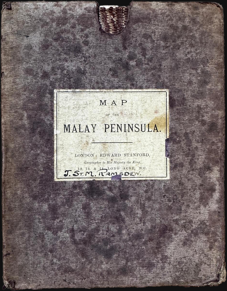 A Map of the Malay Peninsula Compiled by and Published for The Straits Branch of the Royal Asiatic Society Singapore. - Alternate View 2
