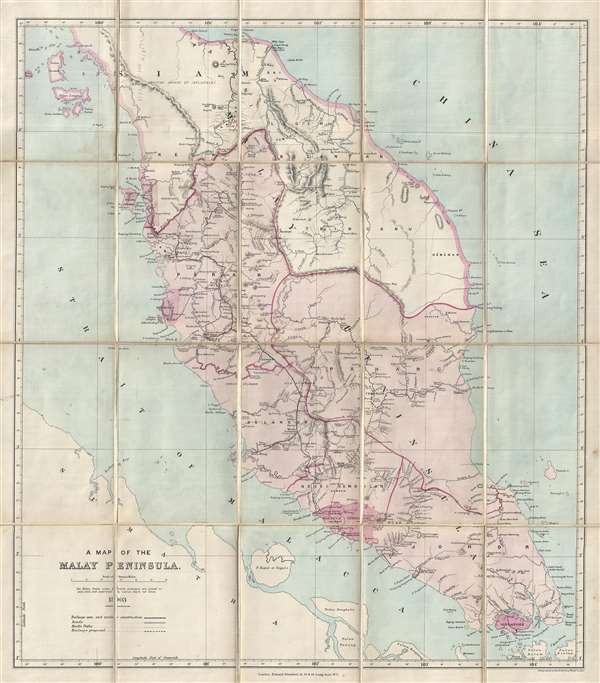 A Map of the Malay Peninsula. - Main View