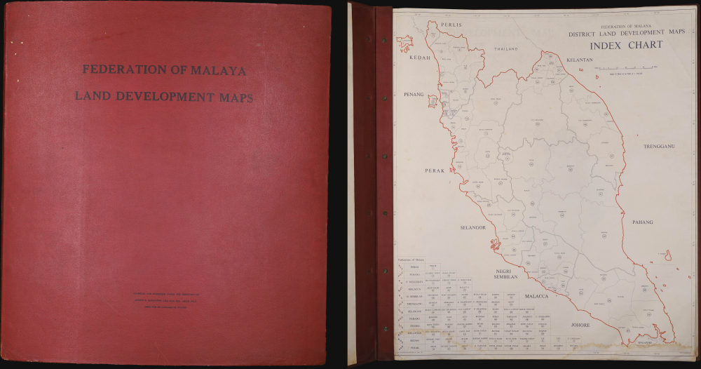 1961 Alexander Land Development Maps, Federation of Malaya (Malaysia)