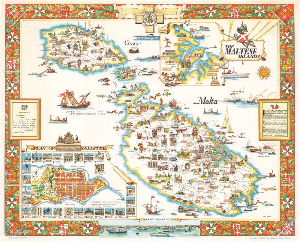 The Maltese Islands Geographicus Rare Antique Maps