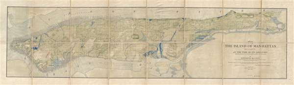 1609 The Island of Manhattan (Mannahtin) At the Time of its Discovery Showing its Elevations, Water-Courses, and Shore Line. - Main View
