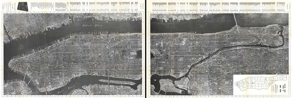 Aerial Photo Map of New York City. - Main View