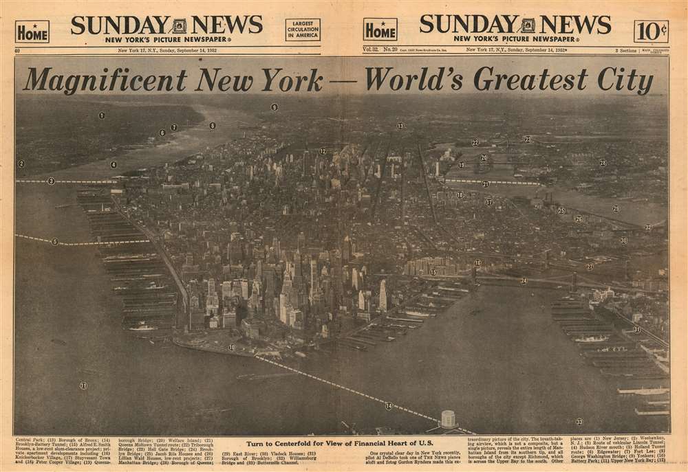 Magnificent New York - World's Greatest City / East Side / West Side. - Alternate View 1