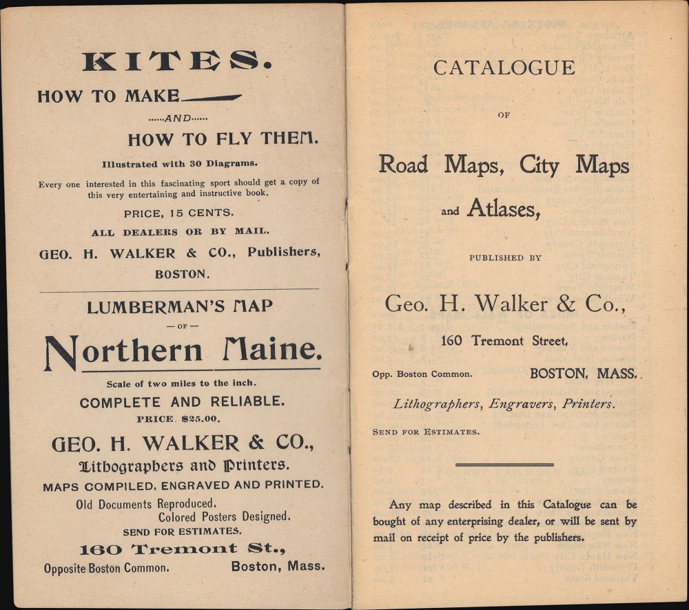 Catalogue of Road Maps, City Maps, and Atlases, Published by Geo. H. Walker and Co. - Alternate View 2