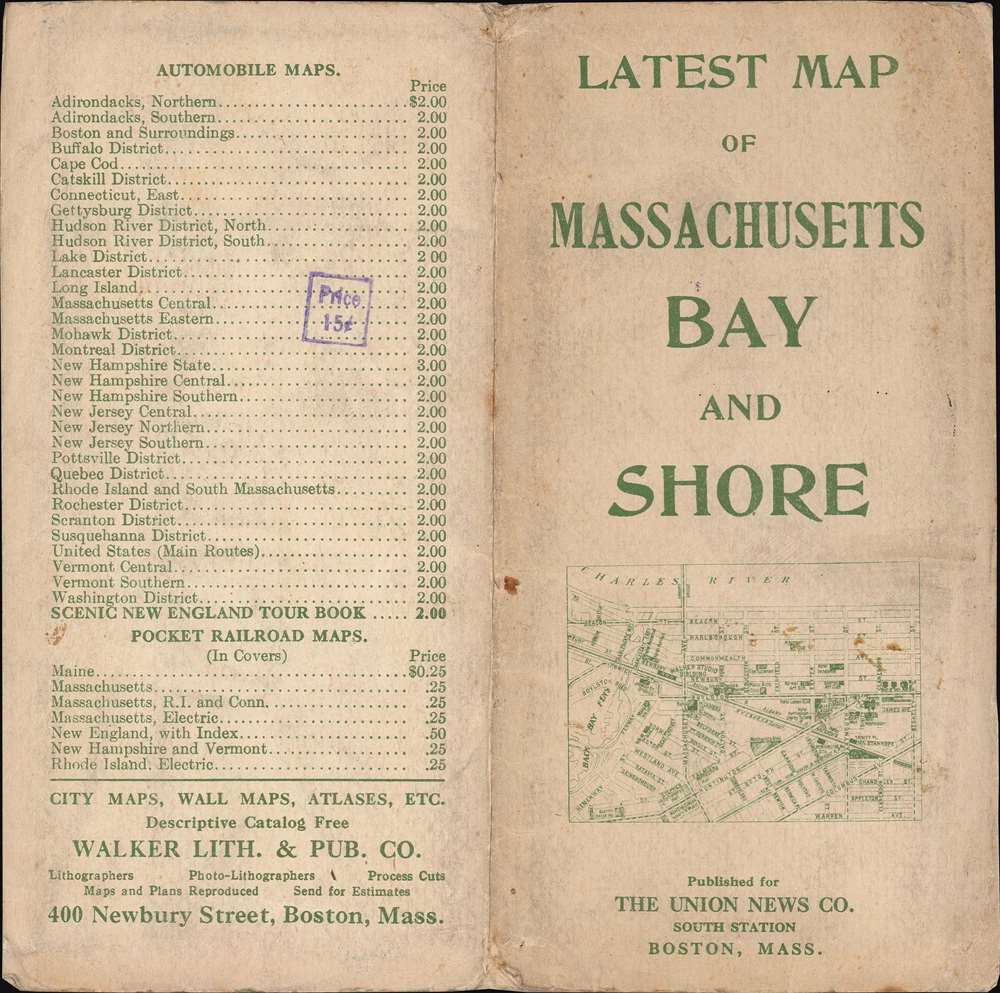 Map of Massachusetts Bay and Shore From Plymouth to Newburyport. - Alternate View 2