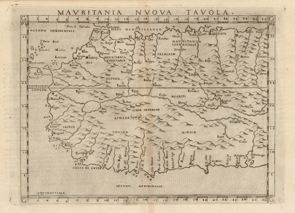 Mauritania Nuova Tavola. - Main View